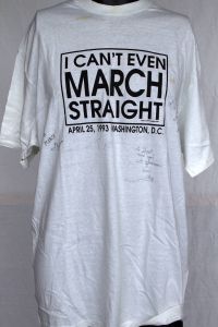 I can't even march straight [t-shirt], 1993