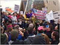 Veterans Against Trump, Trombone, etc., Atlanta March for Social Justice and Women, 2017-01-21