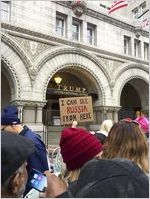 I Can See Russia From Here Sign, Women's March on Washington, 2017-01-21