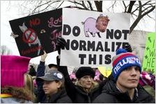 Do Not Normalize This sign, Women's March on Washington, 2017-01-21