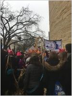 Women of Hampton Roads sign, Women's March on Washington, 2017-01-21