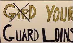 Guard Your Loins sign, Women's March on Washington, 2017-01-21