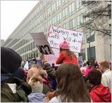 Women and Cats Will do as they Please sign, Women's March on Washington, 2017-01-21