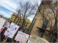 Can't Stop Won't Stop, Surprise Us With Compassion and other signs, Atlanta March for Social Justice and Women, 2017-01-21