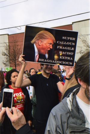 Super Callous Fragile Racist Extra Bragagdocious sign