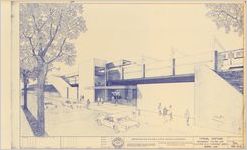 Sheet 300, Typical Stations, Embankment Station-Side Platform with Concourse Under General View, 1968