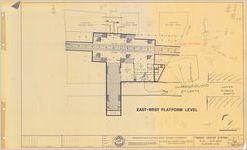 Sheet 319, Transit Center Station, Plan - East-West Platform Level, 1968