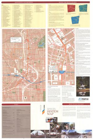 Metropolitan Atlanta Rapid Transit Authority System Map, 2000-12