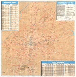 MARTA System Map, 1993-06
