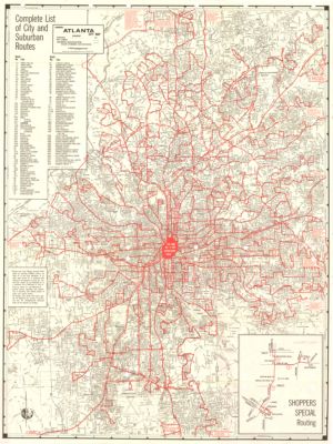 Complete List of City and Suburban Routes, 1967