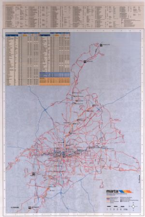 Metropolitan Atlanta Rapid Transit Authority System Map, 2004-09