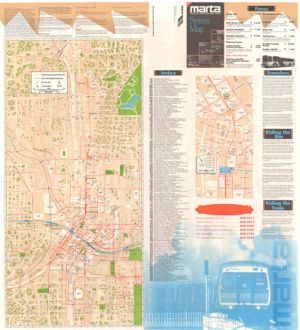 MARTA System Map, 1993-06