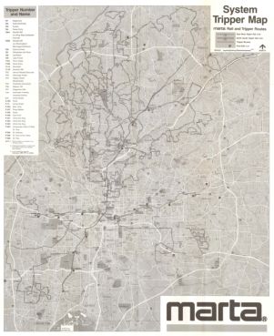 System Tripper Map, circa 1970s