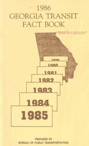 Georgia Transit Fact Book, 1986