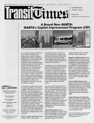 Transit Times, 2006-11