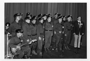 Chorus of miners in uniform at United Mine Workers of America 47th Constitutional Convention in Washington, D.C., 1976-09