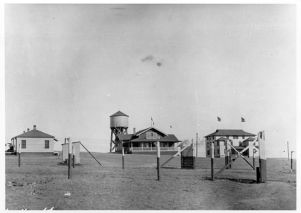 Rocky Mountain Fuel Company's Hecla Heights housing built for strikebreakers in Boulder County, Colorado, 1913 