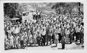 Miners and their families, circa 1930s