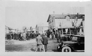 Miners and their families at rally in Pennsylvania, circa 1930s