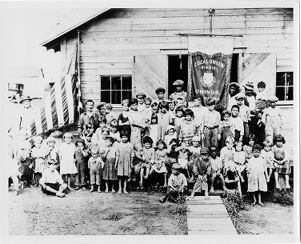 Children of coal miners from United Mine Workers of America Local 4010 in Owings, West Virginia, 1930