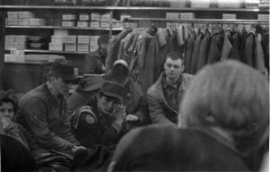 Miners' families waiting for information after Farmington Mine Disaster, 1968-11