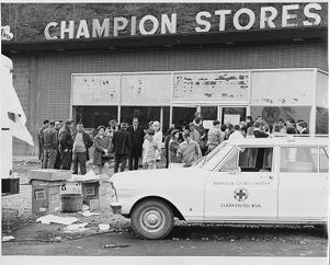 Miners' families waiting for information after a Farmington Mine Disaster, circa 1960s