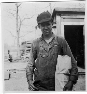 Coal miner's son in Coal Creek, Tennessee, circa 1930s