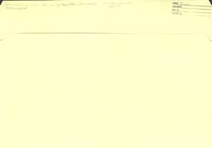 Index to Engineering News, 1904-1905 by Mary Miller [Ross notes], 1905, undated