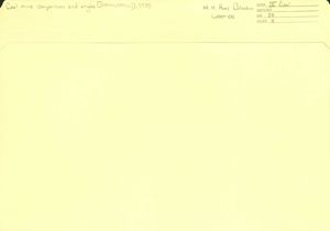 Coal mine comparisons and angles [fashion, history], 1975