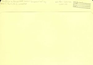 The Effort to Rehabilitate Workers' Compensation by Peter S. Barth, PhD, circa 1970s