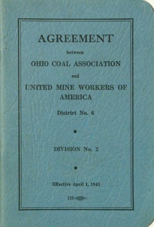 Agreement between Ohio Coal Association and United Mine Workers of America, District No. 6, Division 2, 1941-04-01 to -