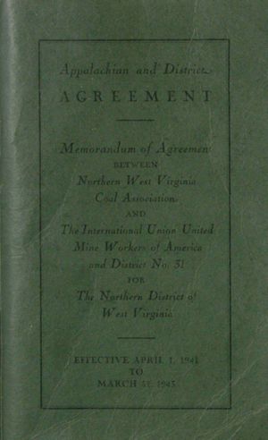 Agreement between Northern West Virginia Coal Association and United Mine Workers of America, District No. 31, 1941-04-01 to 1943-03-31