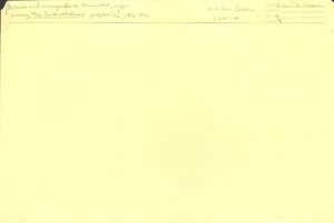 Articles and correspondence (Mine-Mill, copper mining, The Southwest Miner proposal), 1953-1956