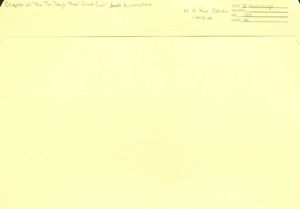 Chapter 2: The Ten Days That Shook Coal, draft 11, circa 1980s