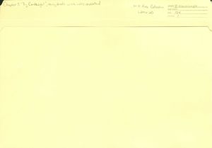 Chapter 3: By Candlelight, early draft with notes, circa 1980s