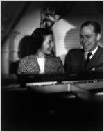 Ginger and Johnny Mercer at piano