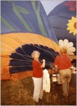 Ginger Mercer goes hot air ballooning