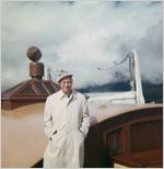Johnny Mercer aboard ship
