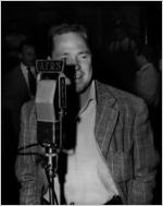 Johnny Mercer at Armed Forces Radio Service microphone