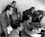 Paul Weston and Johnny Mercer at NBC Radio