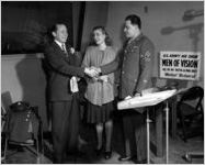 Johnny Mercer at "Men of Vision" radio broadcast