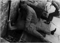 Johnny Mercer kissing the Blarney Stone