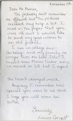 Get-well card for Johnny Mercer