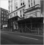 Scaffolding around the Chamber of Commerce building, 1963