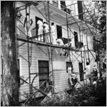 Re-painting a house, 1965