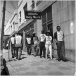 Atlanta Typographical Union, Local 48 picketing against the "Atlanta Daily World," 1969
