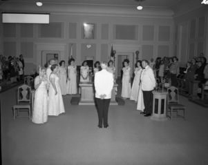 Ceremony during a meeting of the Order of the Eastern Star located at the East Atlanta Chapter, 1968