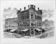 Atlanta, old scene: Healy Building at Marietta and Peachtree Street