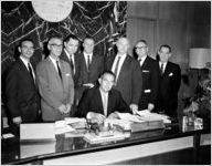 Georgia Municipal Association group with Governor Ernest Vandiver