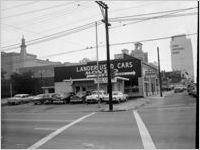 Landers Motors, West Peachtree Street and North Avenue looking east